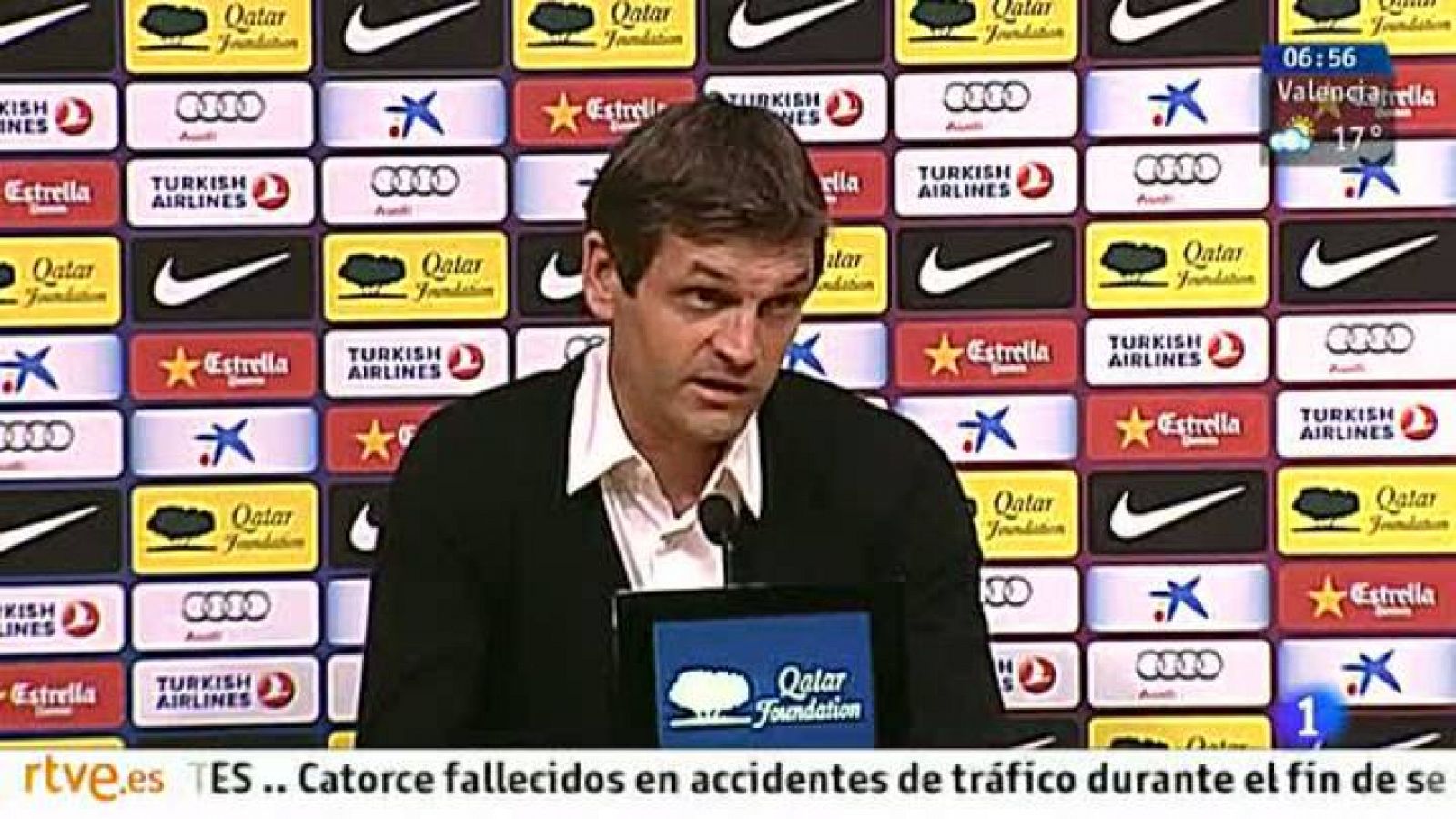 Telediario 1: Vilanova áun no se fía y para Simeone la Liga es aburrida | RTVE Play