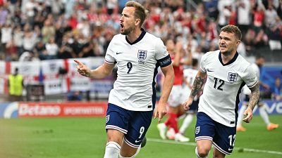 Harry Kane marca el primero para Inglaterra y adelanta el marcador frente a Dinamarca