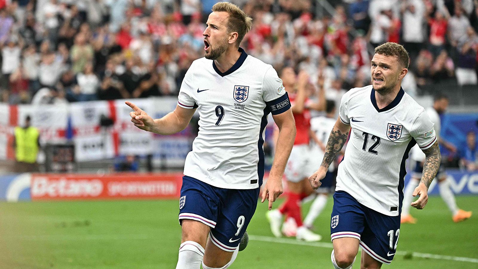 Gol de Kane (18') Dinamarca - Inglaterra (0-1) | Eurocopa 2024 - Eurocopa | Ver