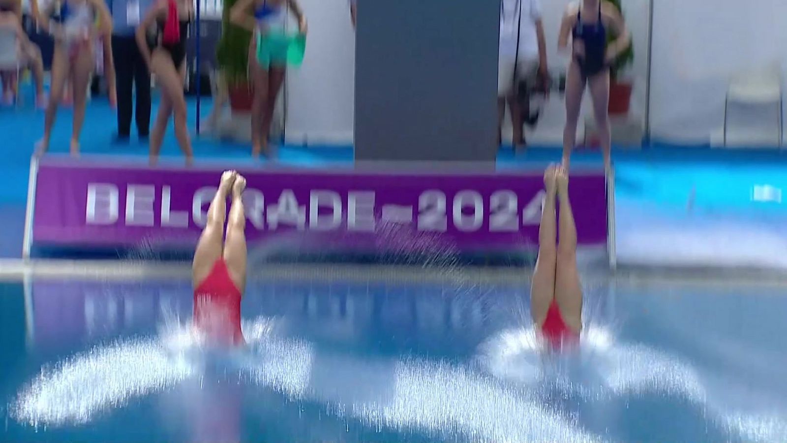 Saltos - Campeonato de Europa. Final 3m sincro femenino