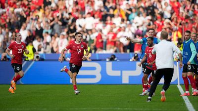 Baumgartner pone el 2-1 en el marcador frente a Polonia tras una gran jugada del conjunto austriaco