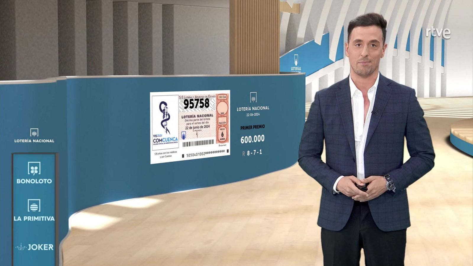 Sorteo de la Lotería Nacional del 22/06/2024 - ver ahora