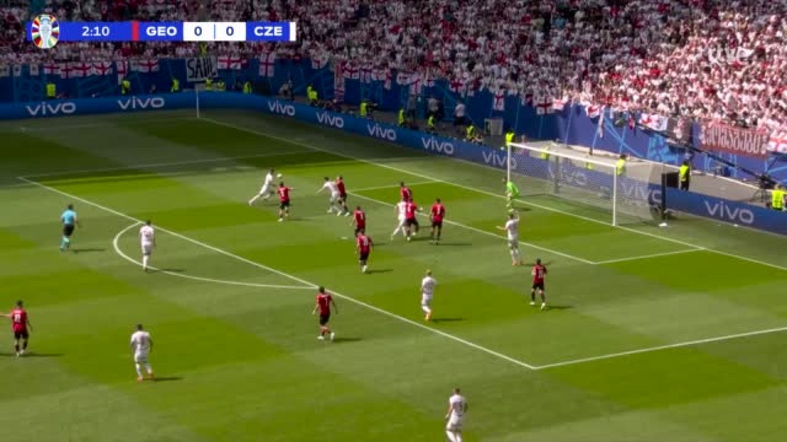 Las paradas de Mamardashvili en el Georgia - Chequia | Eurocopa 2024 - Eurocopa | Ver