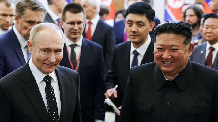 Telediario Fin de Semana - La alianza Rusia - Corea del Norte inquieta a Occidente: ¿Qué busca Putin?