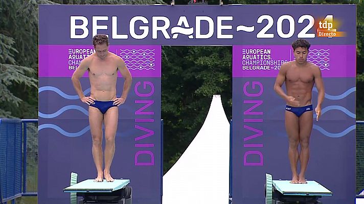  - Juan Pablo Cortés y Nico García Boissier logran la plata europea en salto de 3 metros sincronizados