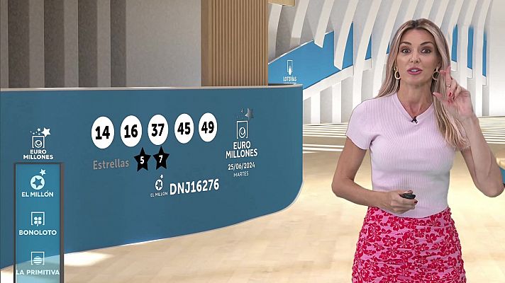 Sorteo de la Bonoloto y Euromillones del 25/06/2024