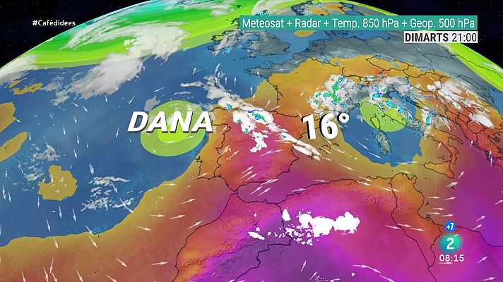 Una DANA condicionarà el temps d'avui i els pròxims dies a Catalunya