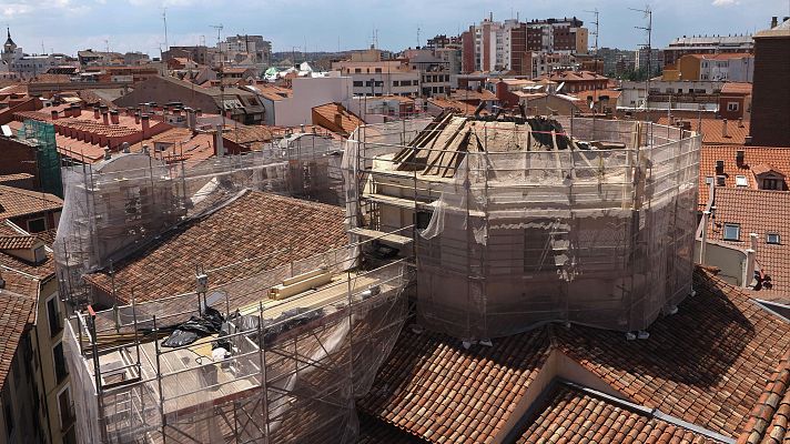 Las joyas que alberga la iglesia de la Vera Cruz, en Valladolid, se han salvado del derrumbe de la cúpula