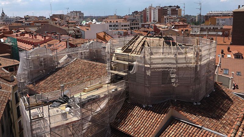 Las joyas que alberga la iglesia de la Vera Cruz, en Valladolid, se han salvado del derrumbe de la cpula