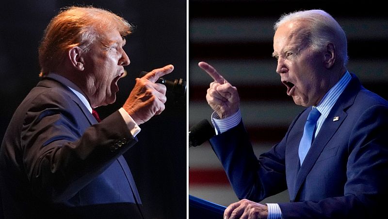Biden y Trump se enfrentan en el primer debate antes de las elecciones presidenciales de noviembre - Telediario 1 | Ver