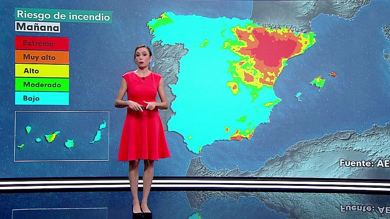 Temperaturas elevadas en zonas del centro, medio Ebro y depresiones del nordeste. - ver ahora