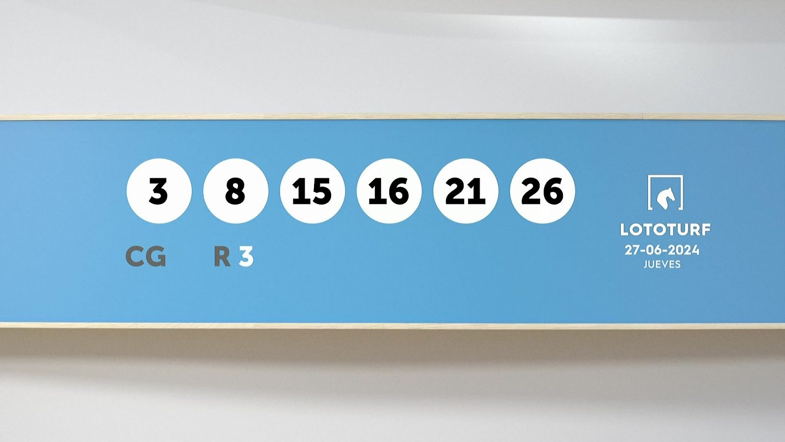 Sorteo de la Lotería Lototurf del 27/06/2024 - Ver ahora