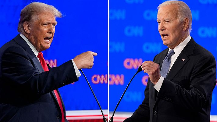 Telediario Matinal - Así ha sido el primer cara a cara televisado entre Biden y Trump
