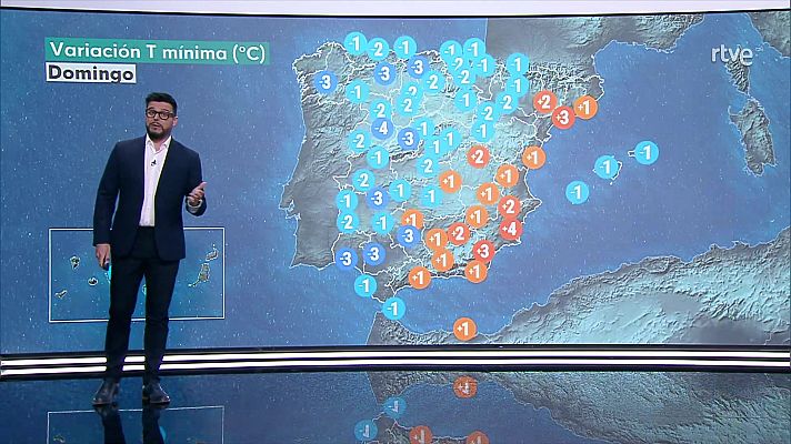 El tiempo - Chubascos y tormentas localmente fuertes en zonas del centro y nordeste, incluso muy fuertes en Soria, Guadalajara, Ibérica norte y norte de Tarragona