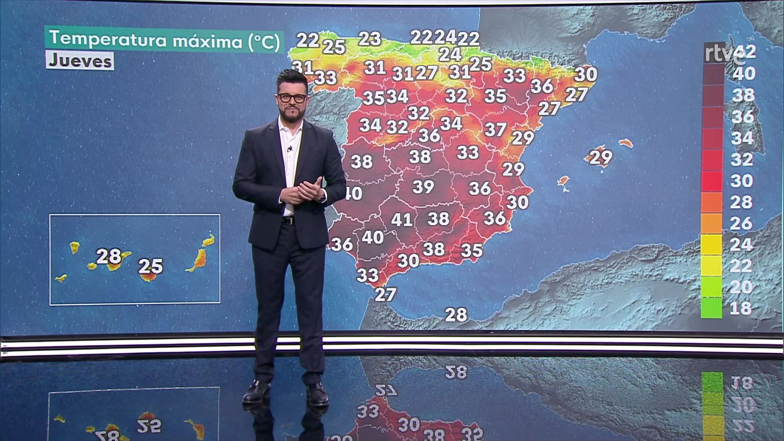 Probabilidad de chubascos y tormentas localmente fuertes en zonas de Aragón y del interior de Cataluña, sin descartarlas localmente muy fuertes en el este de Aragón - ver ahora