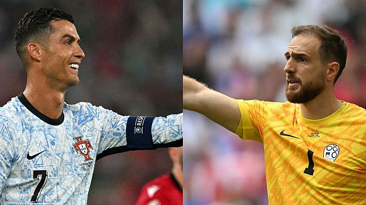 Telediario 1 - Cristiano Ronaldo vs Jan Oblak, viejos conocidos en el Portugal - Eslovenia de la Eurocopa