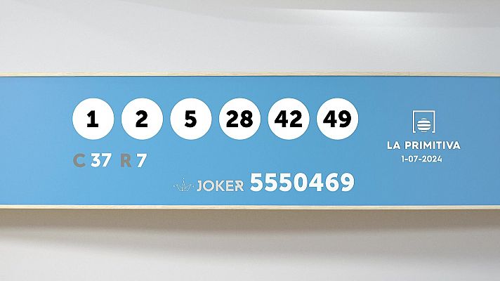 SELAE - Sorteo de la Lotería Primitiva y Joker del 01/07/2024