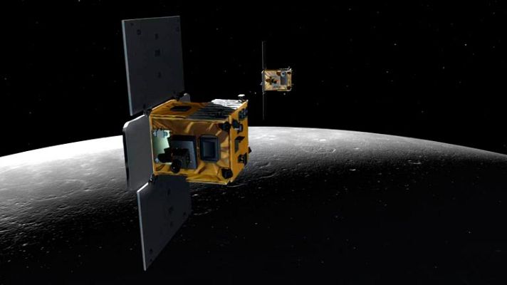 Telediario 1 - Las sondas GRAIL de la NASA chocan contra la Luna para finalizar su misión
