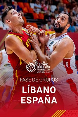 Baloncesto en RTVE - Torneo masculino de Clasificación Olímpica: Líbano - España