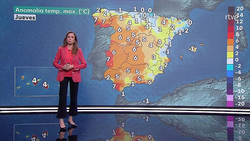 Temperaturas significativamente elevadas en los valles del Guadalquivir, Guadiana, Genil y Segura - ver ahora