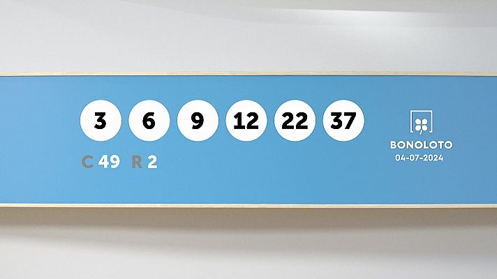 SELAE - Sorteo de la Lotería Bonoloto del 04/07/2024