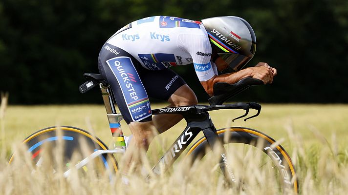 Evenepoel gana la primera contrarreloj del Tour de Francia 2024