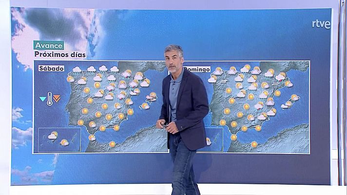 Las máximas en aumento en el alto Ebro y descenso en el golfo de Cádiz