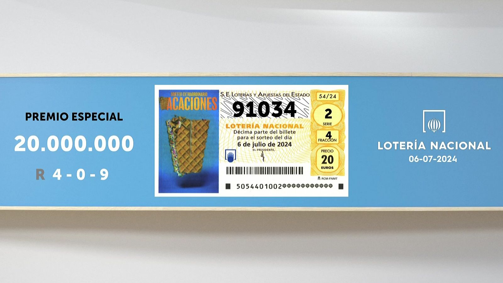 Sorteo de la Lotería Nacional del 06/07/2024 - Ver ahora