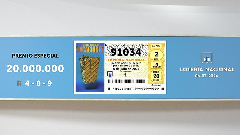 Sorteo de la Lotería Nacional del 06/07/2024 - Ver ahora