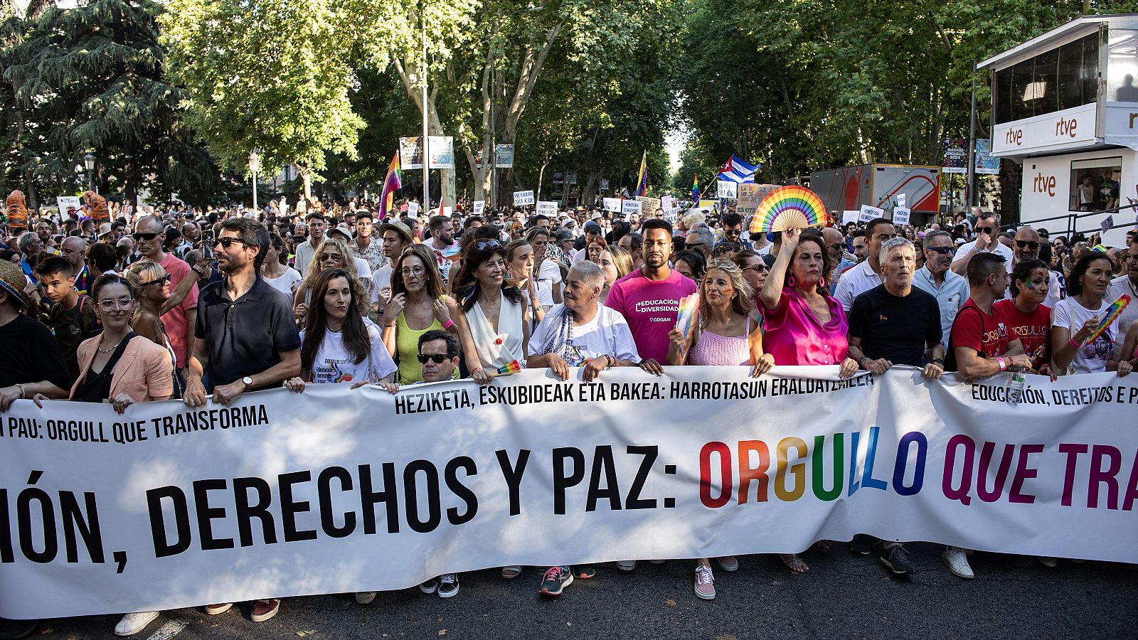 Marcha del Orgullo de Madrid en defensa de los derechos LGTBIQ+