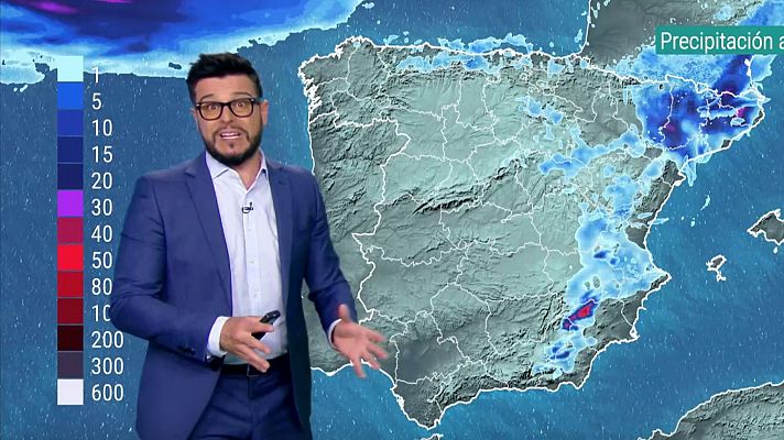 Precipitaciones tormentosas en el noreste peninsular