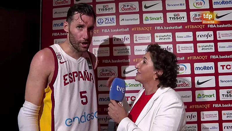 Espaa-Bahamas, Preolmpico: entrevista a Rudy Fernndez - Baloncesto en RTVE | Ver