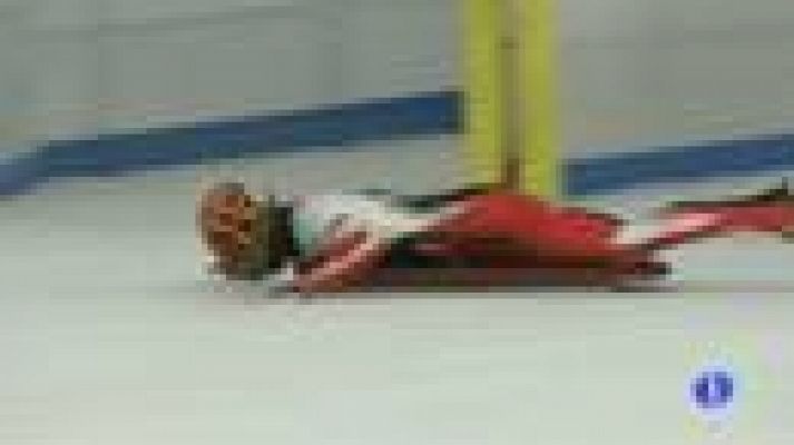 Telediario 1 - Exhibición de skeleton y Ice Dancing en Barcelona