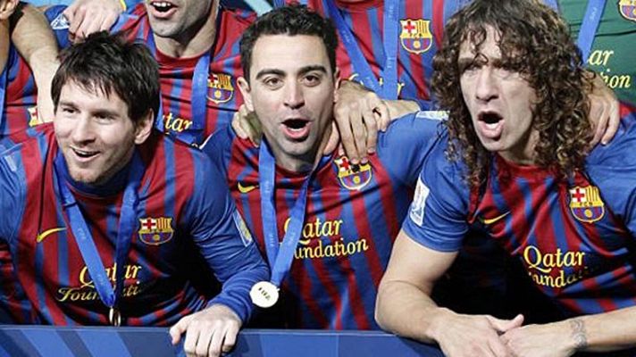 Telediario 1 - El Barça ata a tres de sus estrellas: Messi, Xavi y Puyol