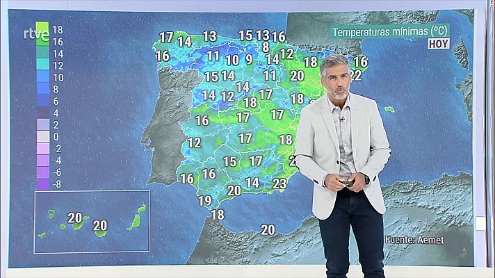 El tiempo - Aumento notable de las temperaturas máximas en áreas del centro norte peninsular