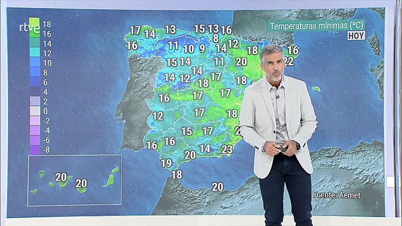 Aumento notable de las temperaturas máximas en áreas del centro norte peninsular - ver ahora