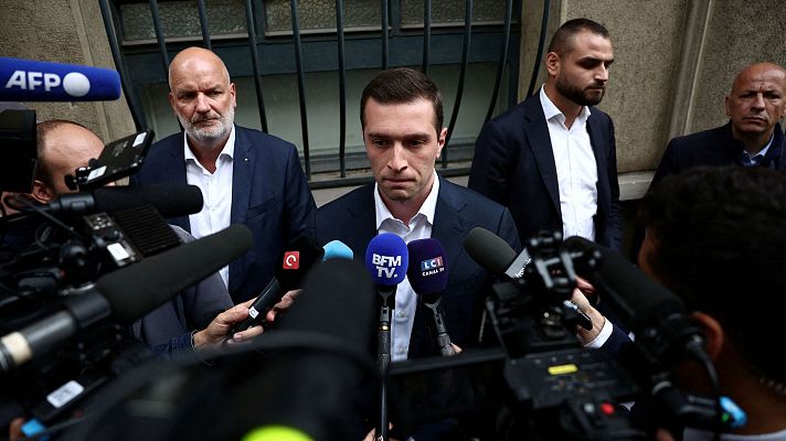 Telediario 2 - El ultraderechista francés Jordan Bardellá es elegido líder de Patriotas por Europa en el Parlamento Europeo