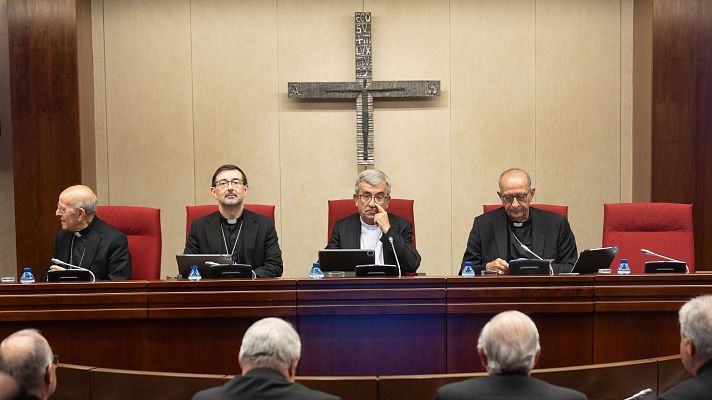 Telediario 1 - La Conferencia Episcopal aprueba el plan de reparación de las víctimas de abusos sexuales en la Iglesia Católica