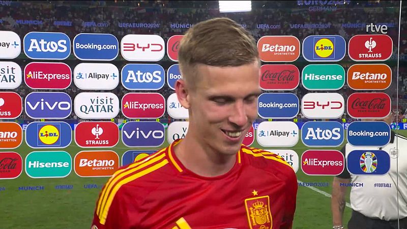 Dani Olmo: "Estamos a un pasito y nos hemos merecido pasar a la final de la Eurocopa"