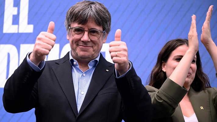 Telediario 2 - El Supremo archiva la causa por terrorismo a Puigdemont en el caso 'Tsunami Democràtic'