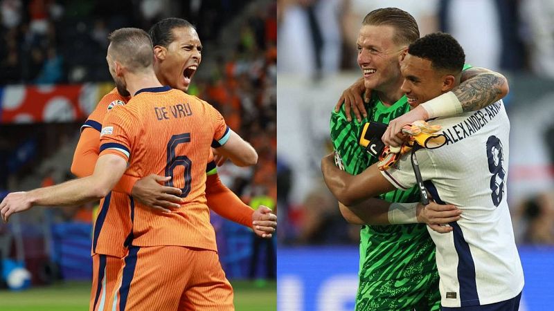 Pases Bajos e Inglaterra buscan desafiar a Espaa en la final de la Eurocopa
