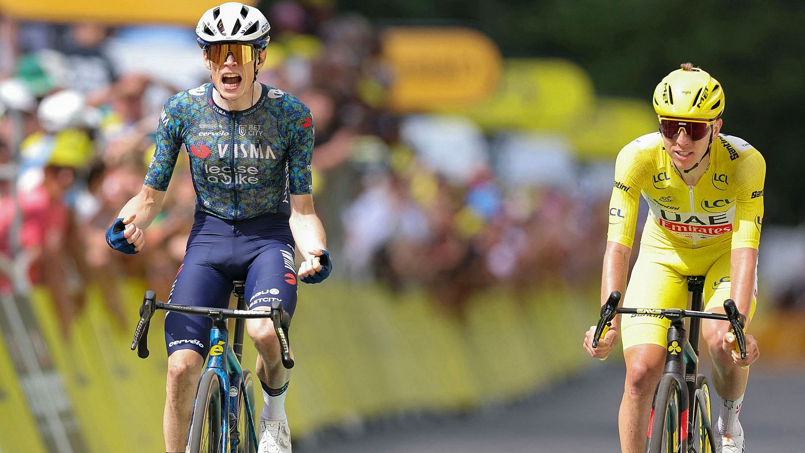 Tour 2024 | Vingegaard le gana la etapa 11 a Pogacar en el mano a mano | Ver