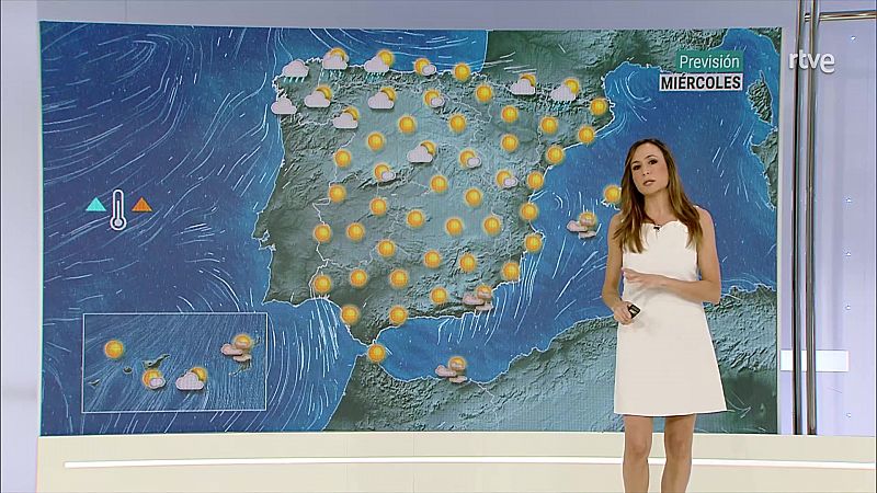 Temperaturas máximas por encima de 36 grados en amplias zonas del tercio sur y depresiones del nordeste  - ver ahora