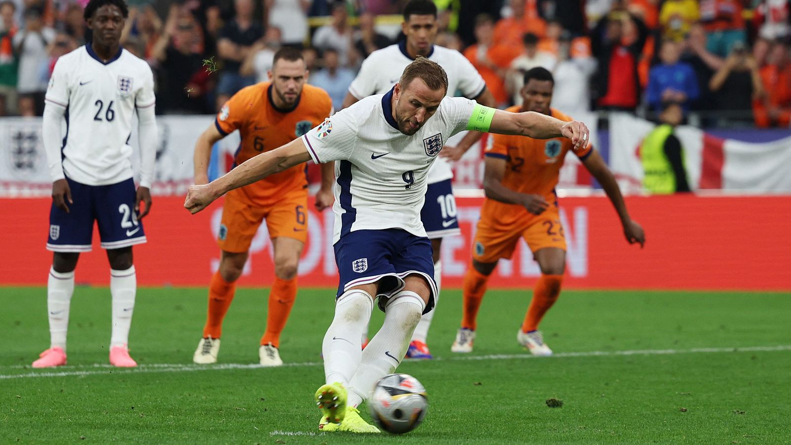 Gol de Harry Kane (18') Países Bajos - Inglaterra (1-1) | Eurocopa 2024