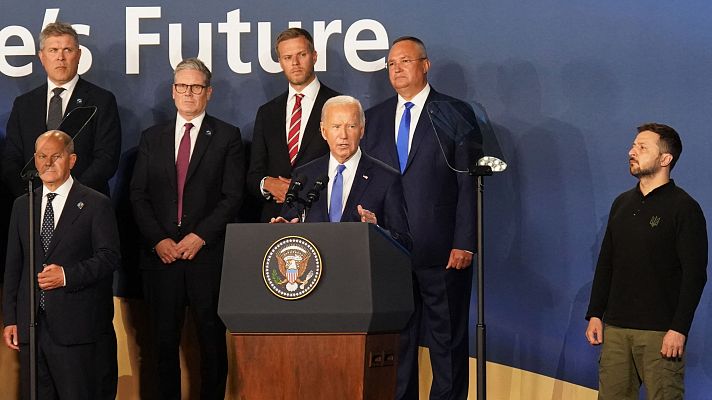 Informativo 24h - Joe Biden protagoniza varios lapsus en su rueda de prensa de la OTAN