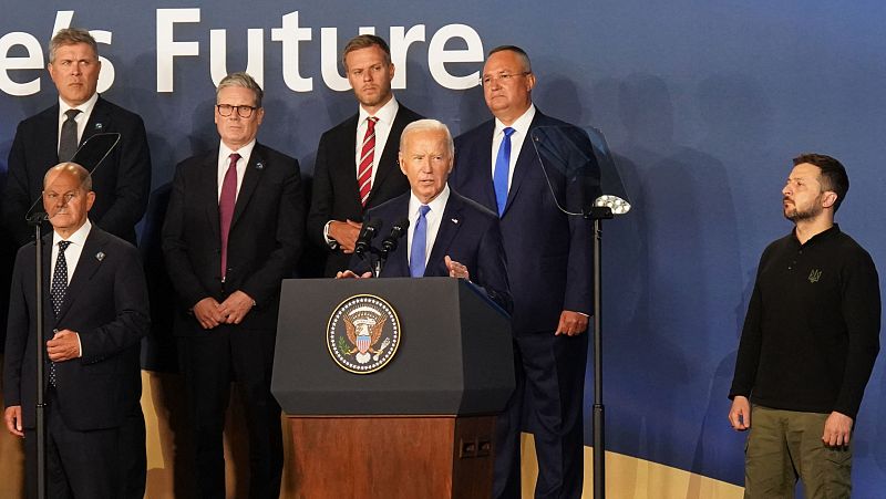 Joe Biden protagoniza varios lapsus en su rueda de prensa de clausura de la OTAN