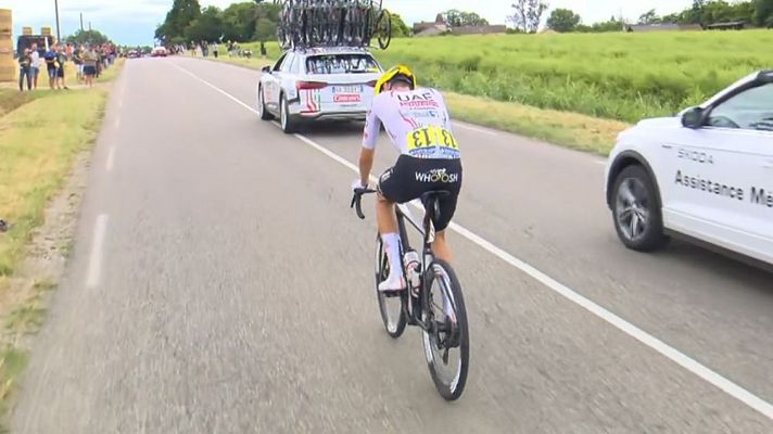 Juan Ayuso abandona el Tour de Francia 2024 al comienzo de la etapa 13