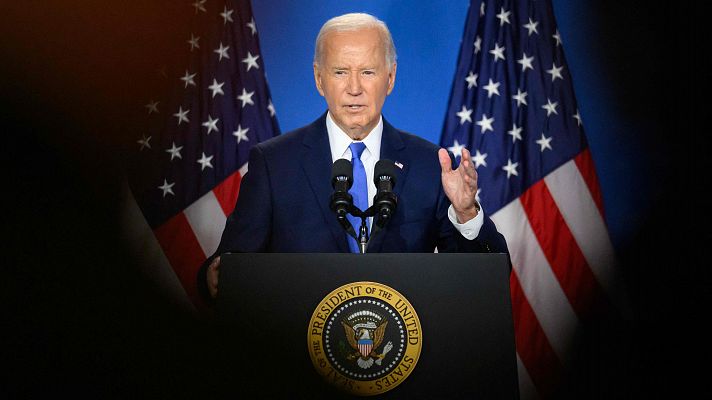Telediario 1 - Biden confunde a Kamala Harris con Trump y a Zelenski con Putin