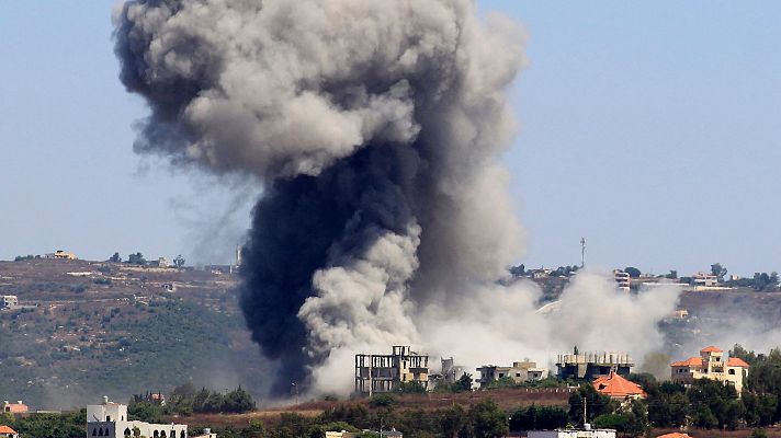 Telediario 1 - La frontera entre Israel y Líbano sufre la mayor oleada de violencia en los últimos 20 años