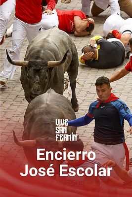 Séptimo encierro San Fermín 2024: peligroso y rápido de los toros de Escolar